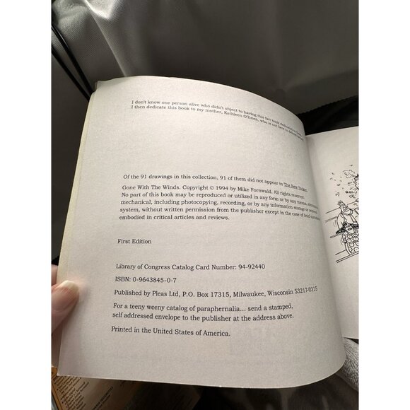 Gone with the Winds by Mike Fornwald Book Of Cartoons About Farts Used READ - Picture 8 of 12